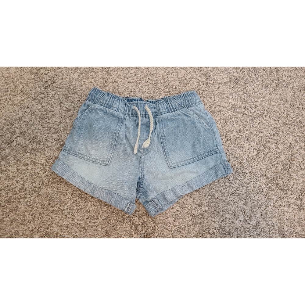 Girls Light Blue Denim Shorts